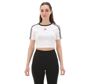 adidas 3 S Baby Tee Kadın T-Shirt Beyaz