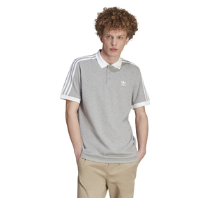 adidas 3-Strıpe Polo Erkek T-Shirt Gri