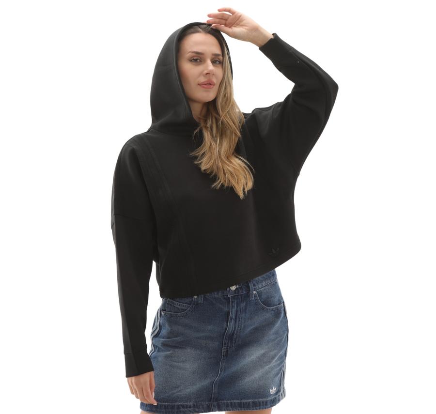 adidas 3 Strıpes Hoody Kadın Sweatshirt Siyah adidas 3 Strıpes Hoody Kadın Sweatshirt Siyah