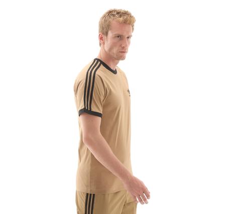 adidas 3-Strıpes Tee Erkek T-Shirt Sütlü Kahve