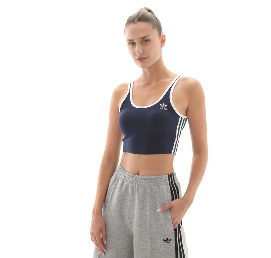 adidas 3S Bra Top Kadın T-Shirt Lacivert adidas 3S Bra Top Kadın T-Shirt Lacivert