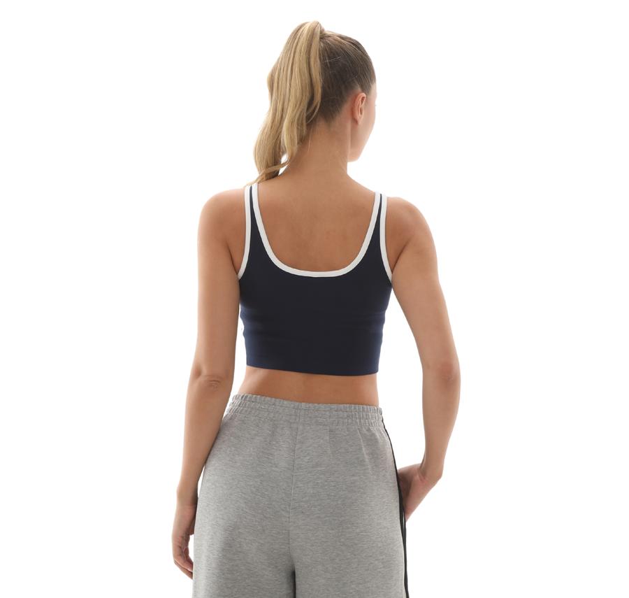 adidas 3S Bra Top Kadın T-Shirt Lacivert adidas 3S Bra Top Kadın T-Shirt Lacivert