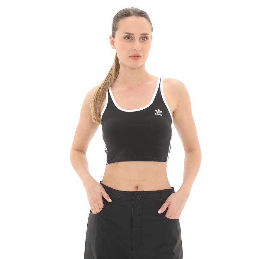 adidas 3S Bra Top Kadın T-Shirt Siyah adidas 3S Bra Top Kadın T-Shirt Siyah