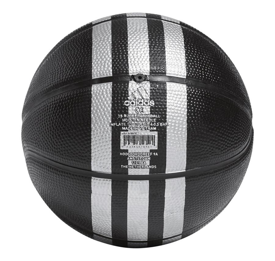 adidas 3S Rubber Mini Basketbol Topu Siyah adidas 3S Rubber Mini Basketbol Topu Siyah