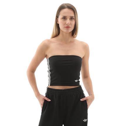 adidas 3S Tube Top Kadın T-Shirt Siyah adidas 3S Tube Top Kadın T-Shirt Siyah