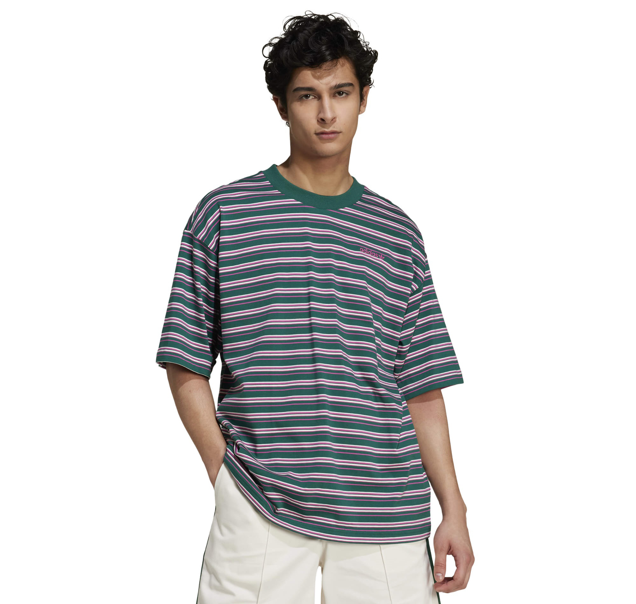 Мужская футболка adidas 80S Striped Tee Antrasit