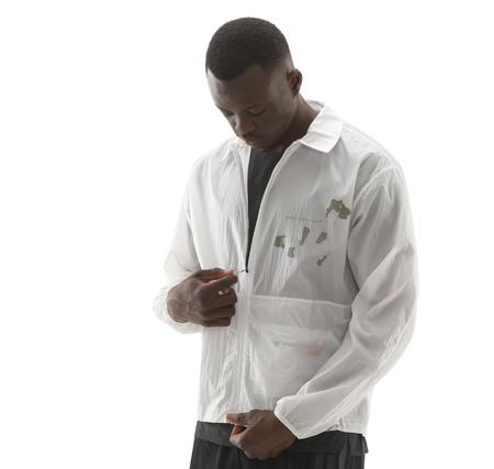 adidas Adı365 Hk Cj M Erkek Yağmurluk-Rüzgarlık Beyaz