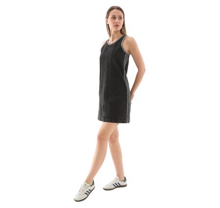 adidas Adicolor Denım 3S Dress Kadın Elbise - Etek Siyah