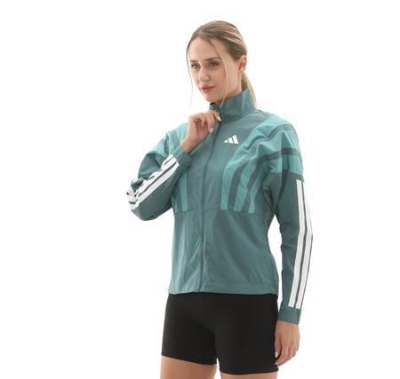 adidas Adızero A Jkt W Kadın Yağmurluk-Rüzgarlık Yeşil