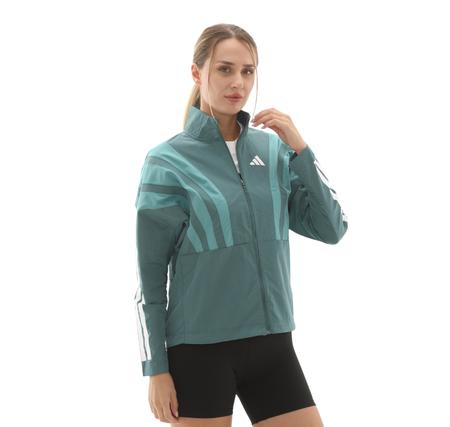 adidas Adızero A Jkt W Kadın Yağmurluk-Rüzgarlık Yeşil