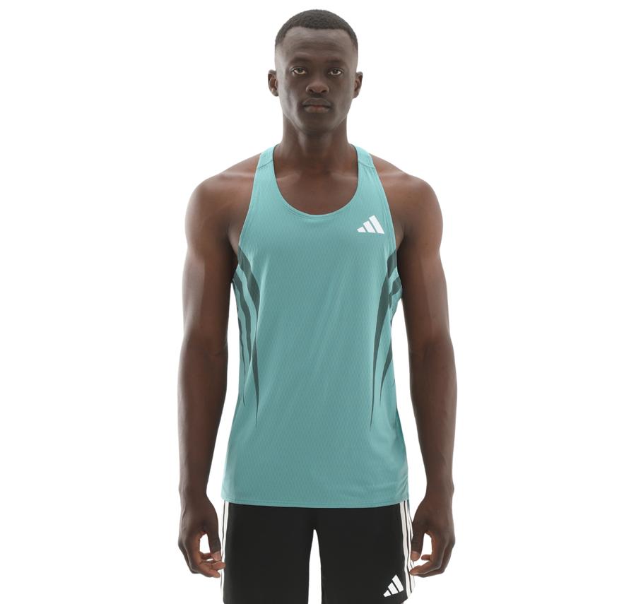 adidas Adızero A Sgl M Erkek T-Shirt Turkuaz adidas Adızero A Sgl M Erkek T-Shirt Turkuaz