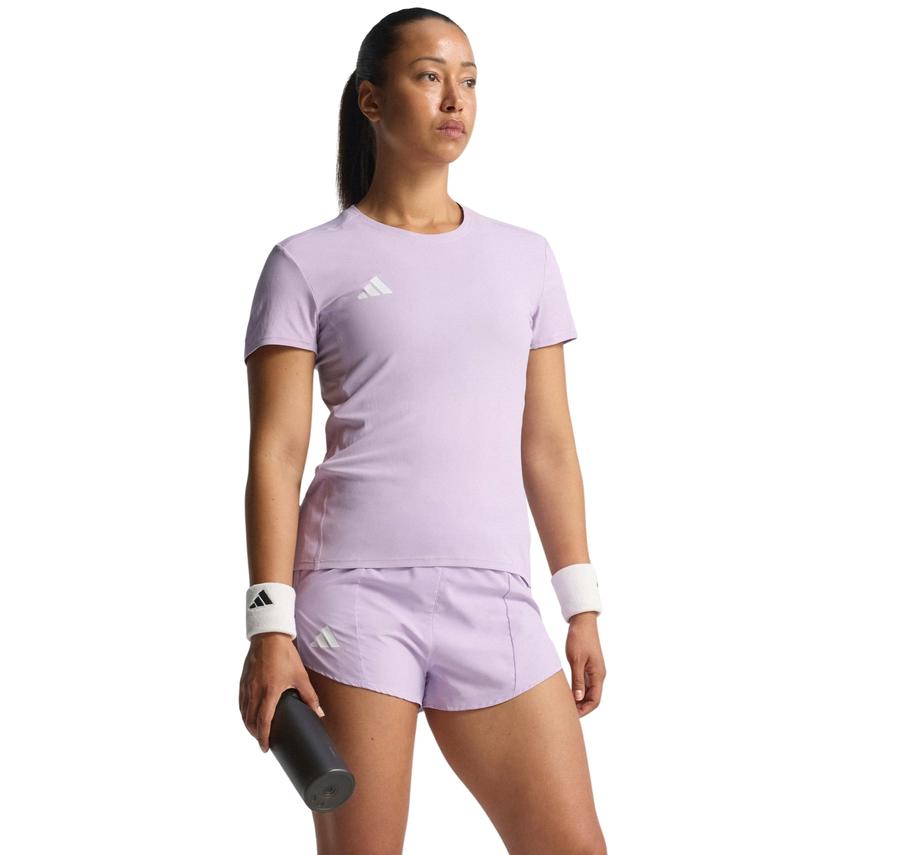 adidas Adızero E Tee Kadın T-Shirt Pembe adidas Adızero E Tee Kadın T-Shirt Pembe