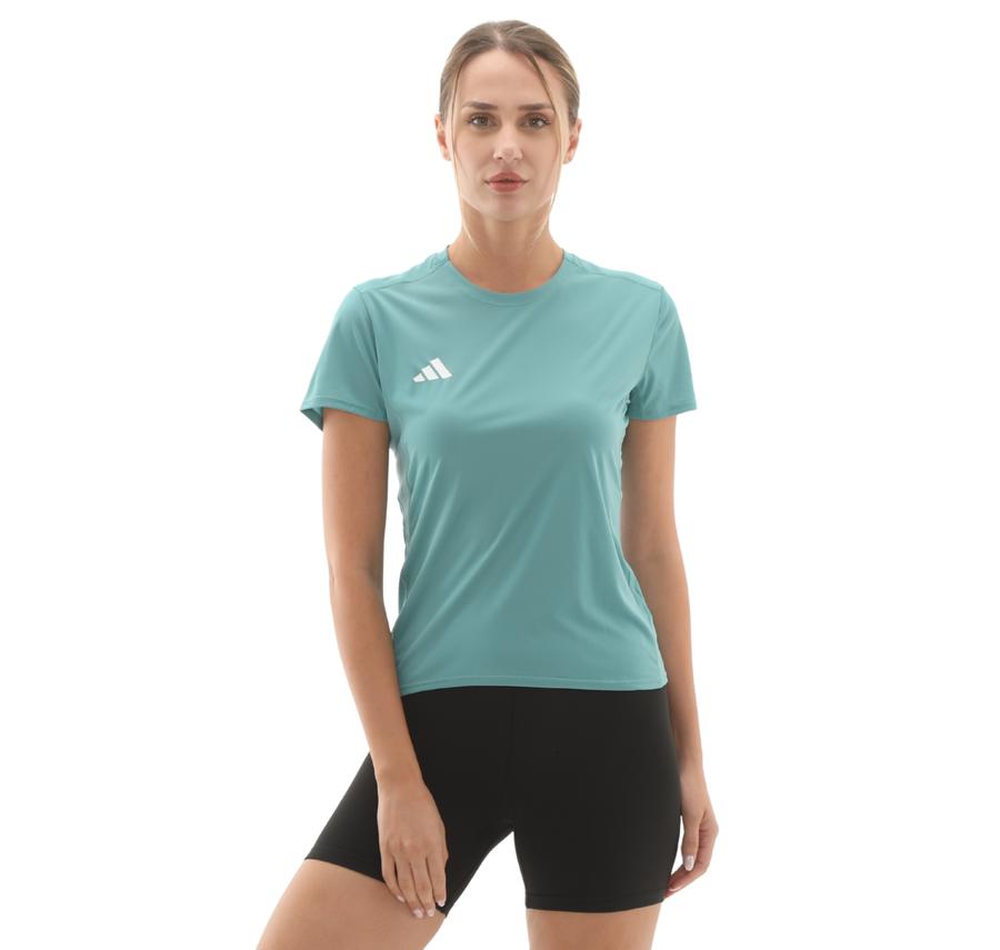 adidas Adızero E Tee Kadın T-Shirt Mavi adidas Adızero E Tee Kadın T-Shirt Mavi