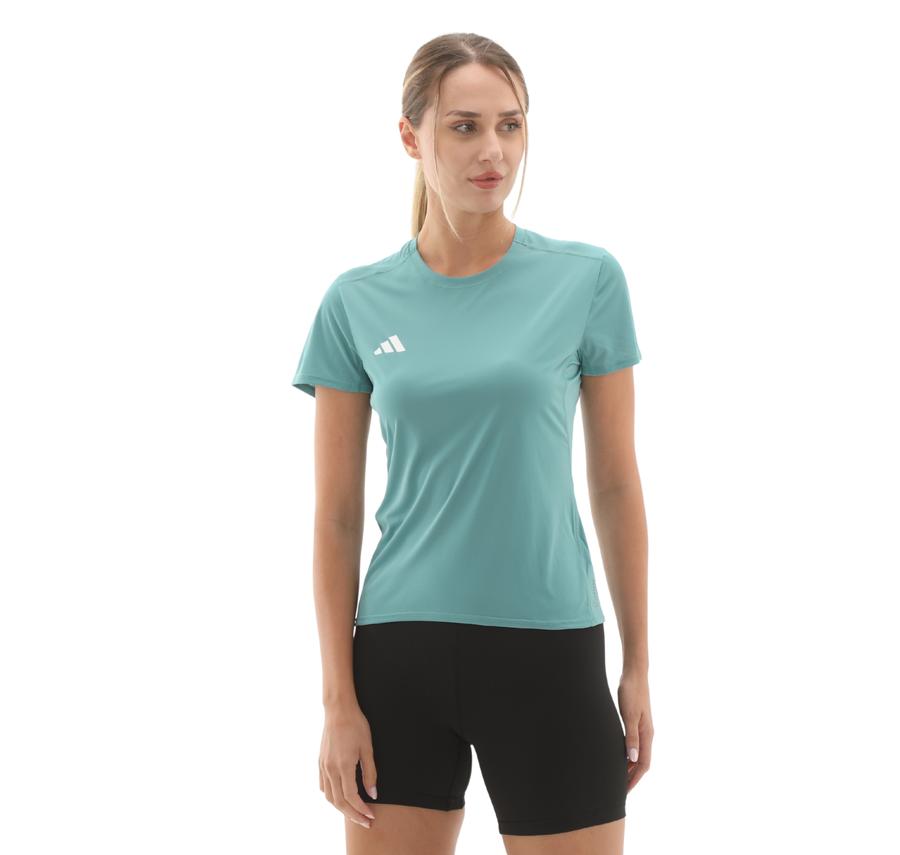 adidas Adızero E Tee Kadın T-Shirt Mavi adidas Adızero E Tee Kadın T-Shirt Mavi