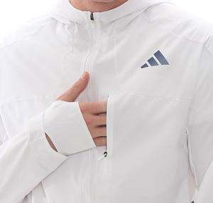 adidas Adızero Jkt M Erkek Yağmurluk-Rüzgarlık Beyaz