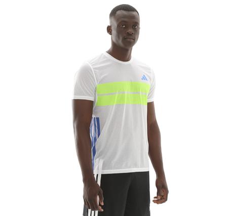 adidas Adızero R Tee M Erkek T-Shirt Beyaz