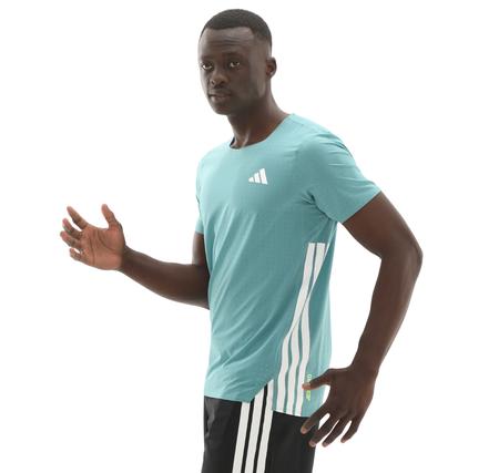 adidas Adızero Tee M Erkek T-Shirt Turkuaz