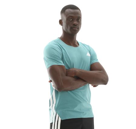 adidas Adızero Tee M Erkek T-Shirt Turkuaz