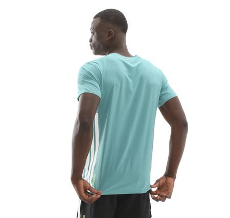 adidas Adızero Tee M Erkek T-Shirt Turkuaz