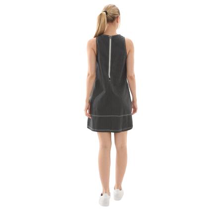 adidas Allover Print Midi Dungaree Dress Kadın Elbise - Etek Siyah