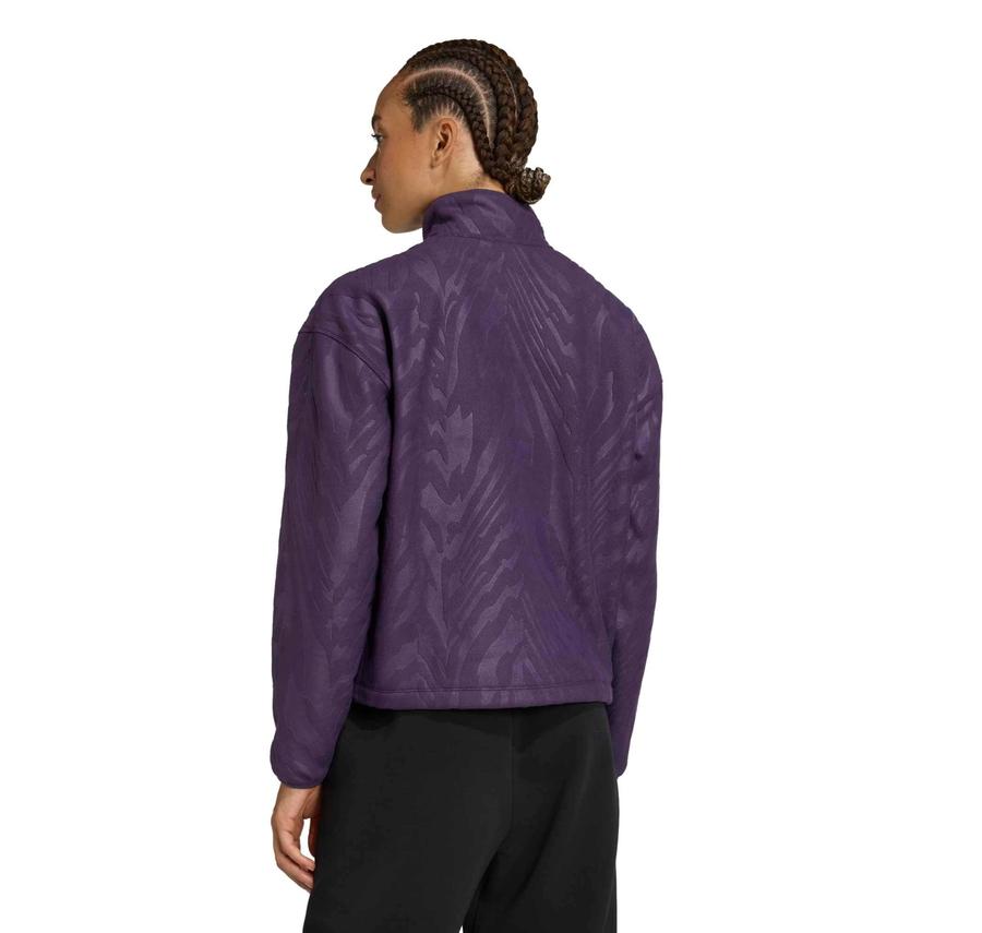 adidas Aop Polarfleece Kadın Sweatshirt Mor adidas Aop Polarfleece Kadın Sweatshirt Mor