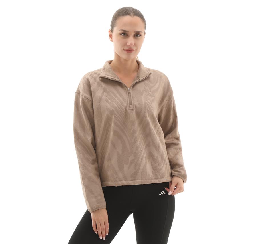 adidas Aop Polarfleece Kadın Sweatshirt Krem adidas Aop Polarfleece Kadın Sweatshirt Krem