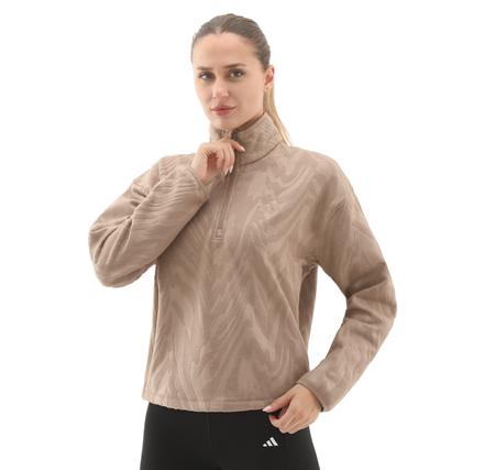 adidas Aop Polarfleece Kadın Sweatshirt Krem