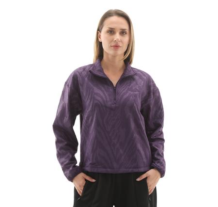 adidas Aop Polarfleece Kadın Sweatshirt Mor adidas Aop Polarfleece Kadın Sweatshirt Mor