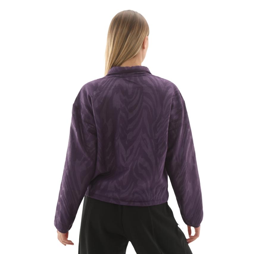 adidas Aop Polarfleece Kadın Sweatshirt Mor adidas Aop Polarfleece Kadın Sweatshirt Mor