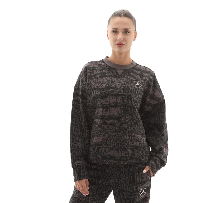 adidas By Stella Mccartney Loose Kadın Sweatshirt Antrasit adidas By Stella Mccartney Loose Kadın Sweatshirt Antrasit