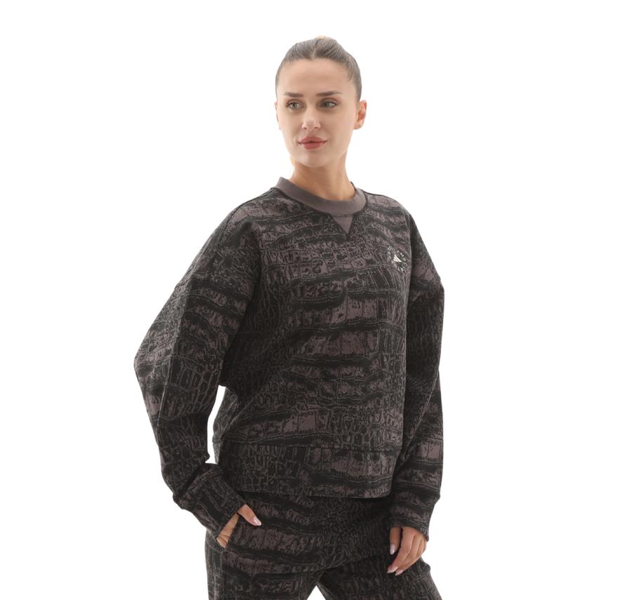 adidas By Stella Mccartney Loose Kadın Sweatshirt Antrasit adidas By Stella Mccartney Loose Kadın Sweatshirt Antrasit