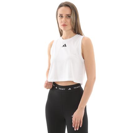 adidas Boxy Tank 3S Kadın T-Shirt Beyaz