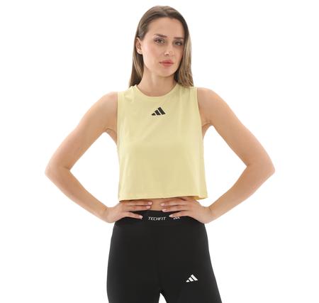 adidas Boxy Tank 3S Kadın T-Shirt Sarı