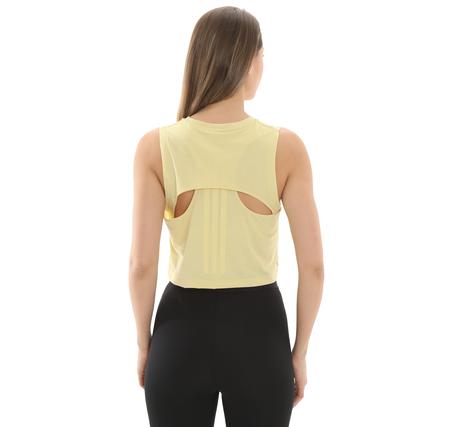 adidas Boxy Tank 3S Kadın T-Shirt Sarı