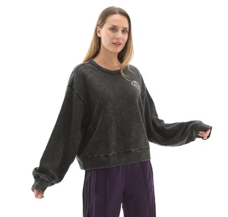adidas Buffy Crew Kadın Sweatshirt Siyah adidas Buffy Crew Kadın Sweatshirt Siyah