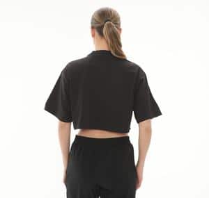 adidas By Stella Mccartney Crop Kadın T-Shirt Siyah