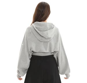 adidas By Stella Mccartney Cropped Kadın Sweatshirt Gri