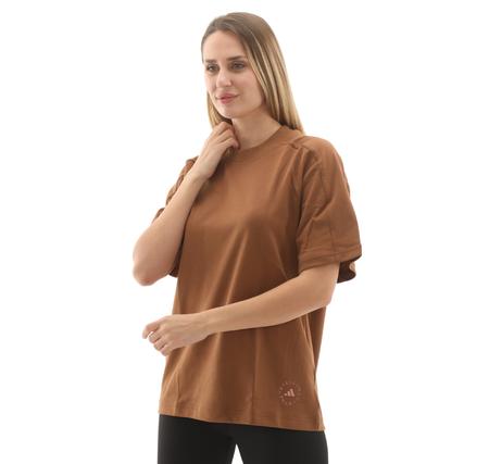 adidas By Stella Mccartney Kadın T-Shirt Kahve adidas By Stella Mccartney Kadın T-Shirt Kahve