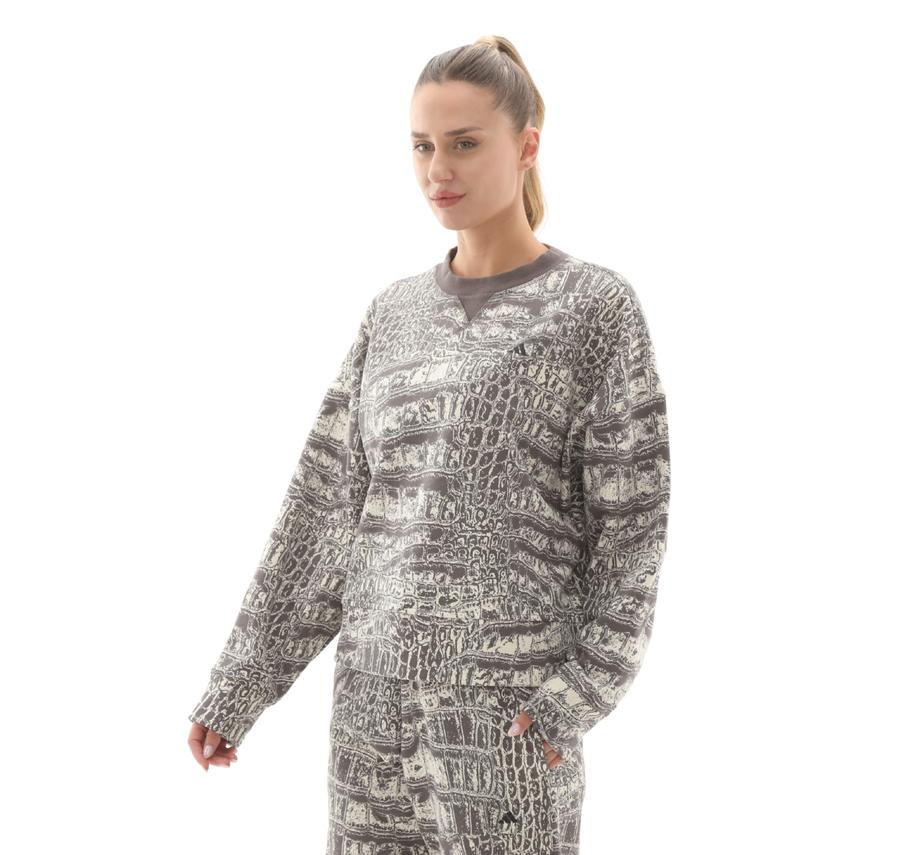 adidas By Stella Mccartney Loose Kadın Sweatshirt Gri adidas By Stella Mccartney Loose Kadın Sweatshirt Gri