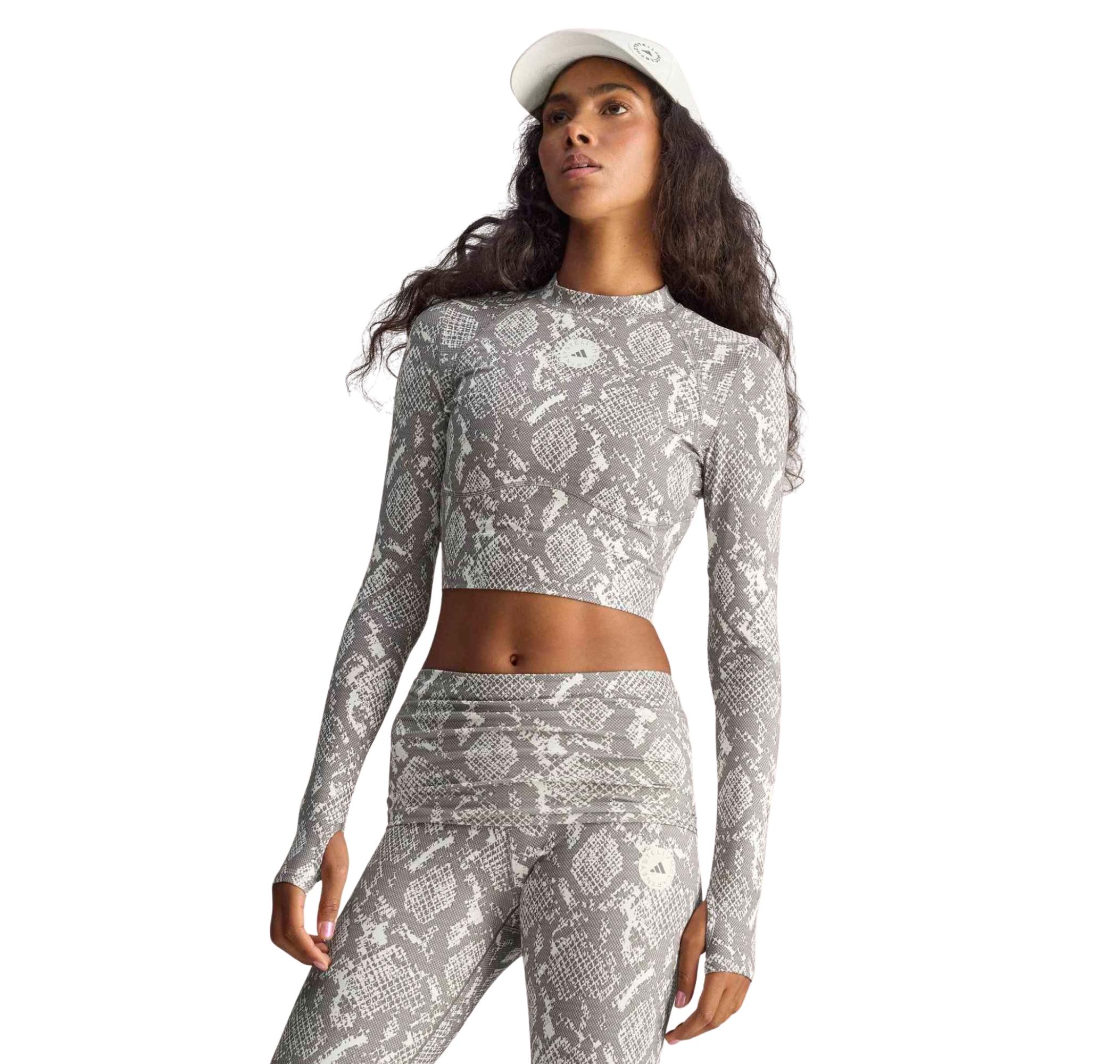Женская футболка adidas By Stella Mccartney Training Longsleeve Crop для тренировок