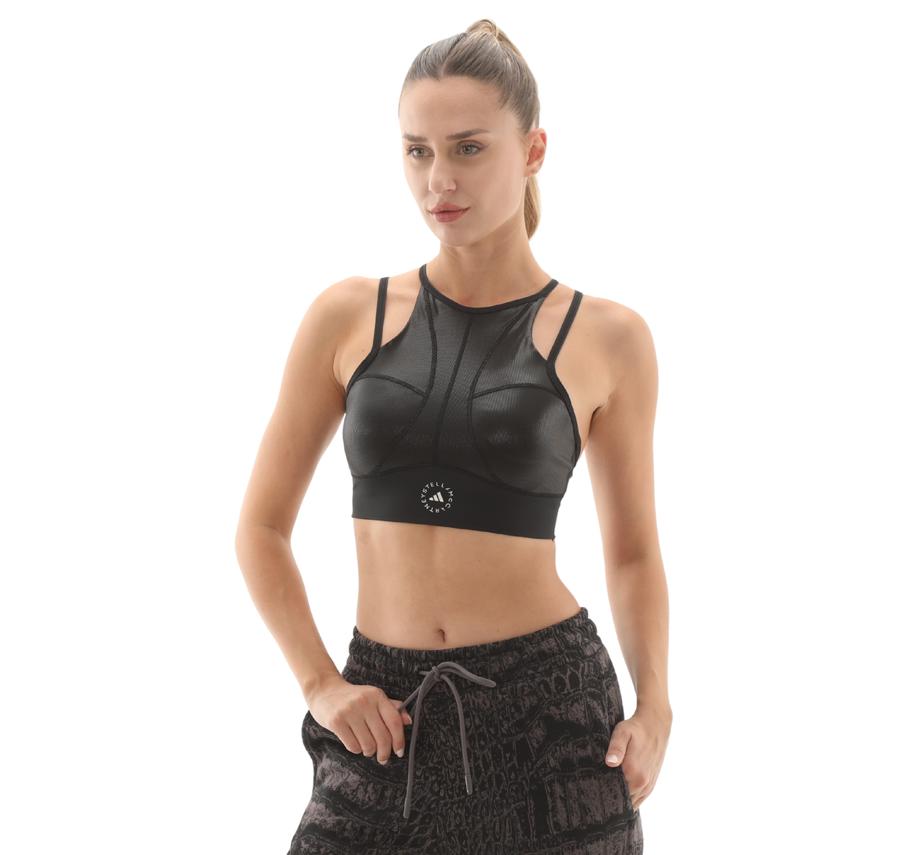adidas By Stella Mccartney Training Micro Dot Crop Kadın Büstiyer Siyah adidas By Stella Mccartney Training Micro Dot Crop Kadın Büstiyer Siyah