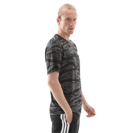 adidas Camo Aop Tee Erkek T-Shirt Antrasit
