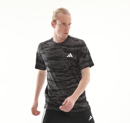 adidas Camo Aop Tee Erkek T-Shirt Antrasit