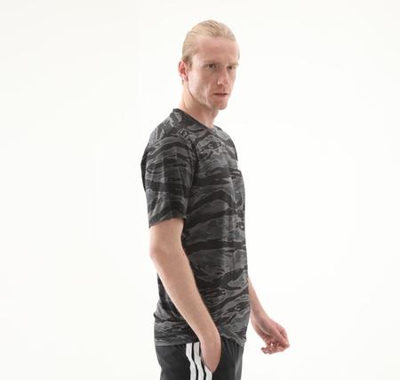 adidas Camo Aop Tee Erkek T-Shirt Antrasit