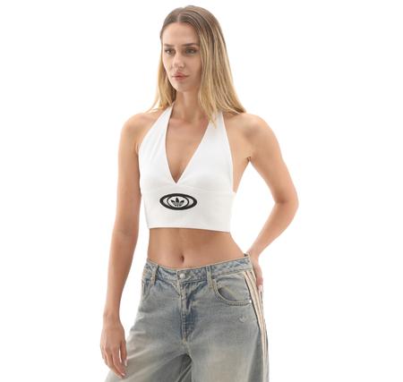 adidas Campus V Top Kadın T-Shirt Beyaz adidas Campus V Top Kadın T-Shirt Beyaz