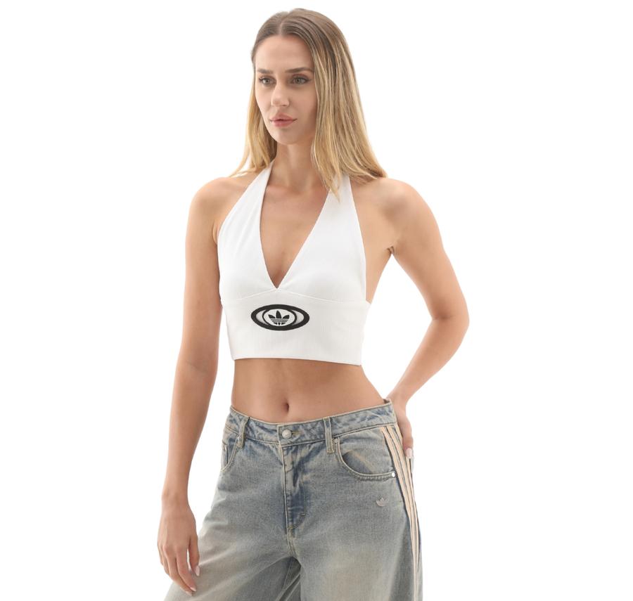 adidas Campus V Top Kadın T-Shirt Beyaz adidas Campus V Top Kadın T-Shirt Beyaz