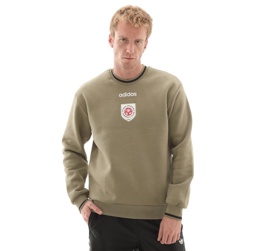adidas Crewneck Swt Erkek Sweatshirt Haki adidas Crewneck Swt Erkek Sweatshirt Haki