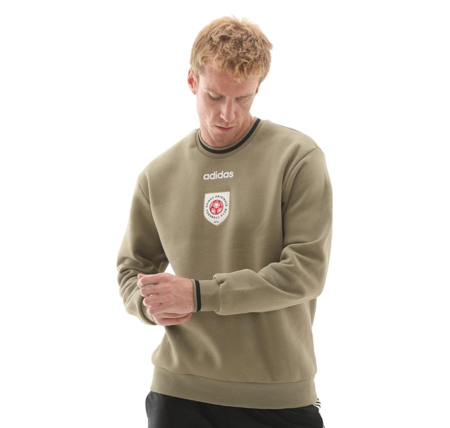 adidas Crewneck Swt Erkek Sweatshirt Haki adidas Crewneck Swt Erkek Sweatshirt Haki