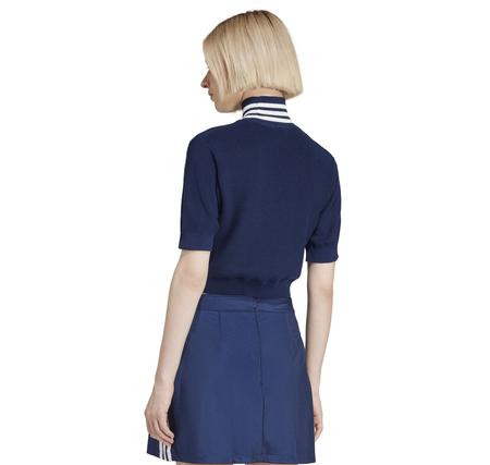 adidas Crop Turtleneck Kadın T-Shirt Lacivert