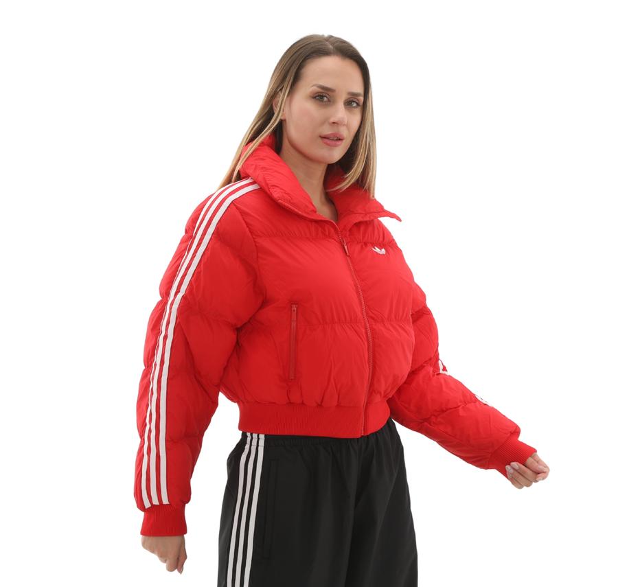 adidas Cropped Puff Kadın Mont Kırmızı adidas Cropped Puff Kadın Mont Kırmızı